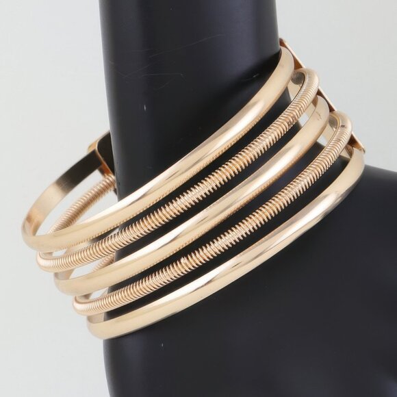 Multi Twisted Open Cuff Bracelet - Picture 1 of 3